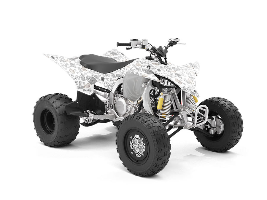 Mycelium Outlines Mushroom ATV Wrapping Vinyl