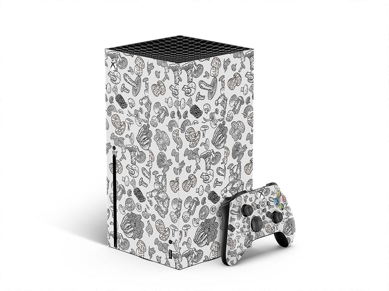 mycelium outlines mushroom XBOX DIY Decal