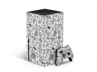 mycelium outlines mushroom XBOX DIY Decal
