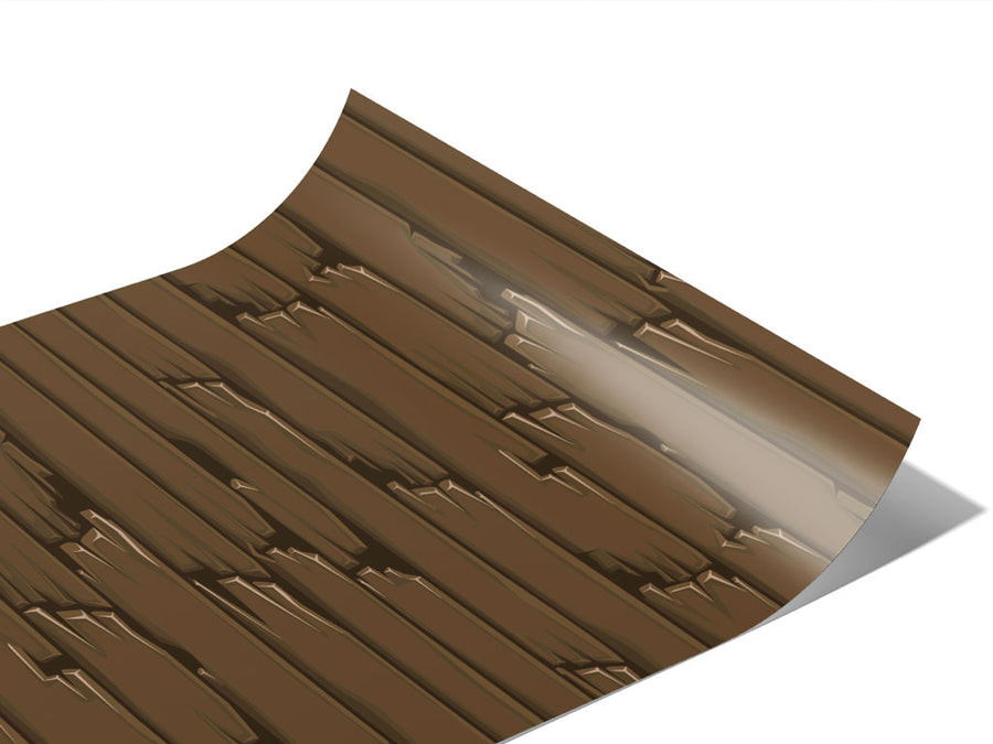 Mysterious Shack Wooden Parquet Vinyl Wraps~Rwraps Series 914 Digitally Printed Vinyl Wrap~1
