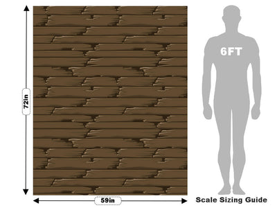Mysterious Shack Wooden Parquet Vehicle Wrap Scale~Rwraps Series 914 Mysterious Shack Wooden Parquet Measurements~2