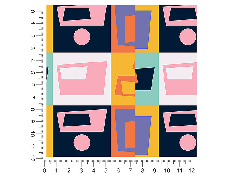 mystery doors retro 1ft x 1ft Craft Sheets