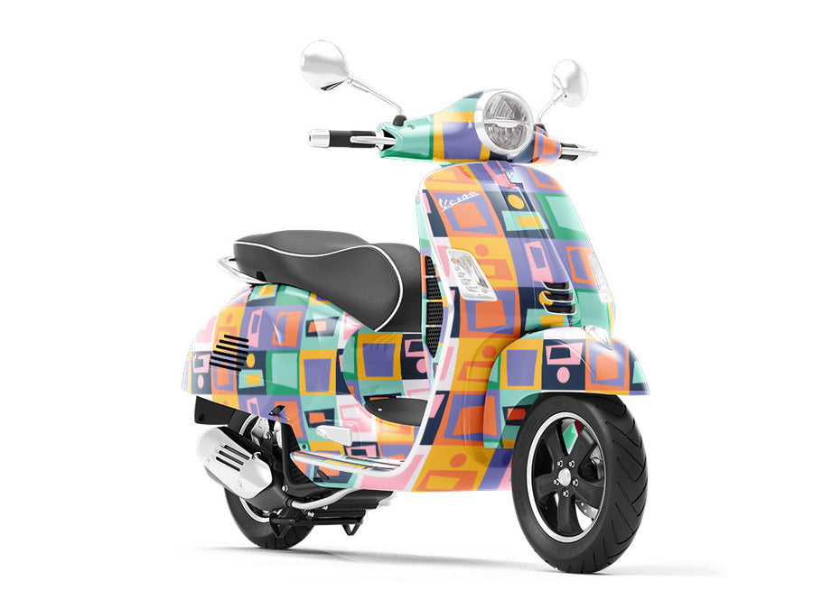 Mystery Doors Retro Vespa Scooter Wrap Film