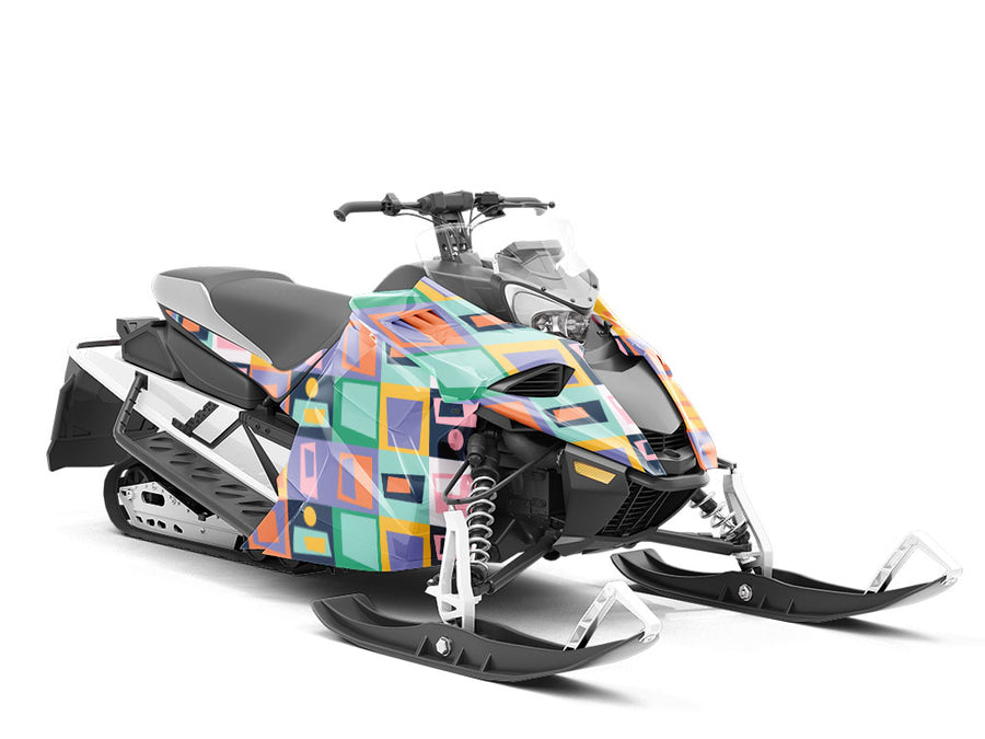 Mystery Doors Retro Custom Wrapped Snowmobile