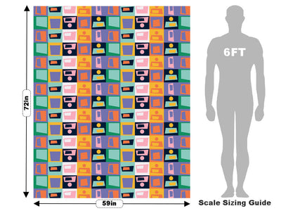 Mystery Doors Retro Vehicle Wrap Scale~Rwraps Series 914 Mystery Doors Retro Measurements~1