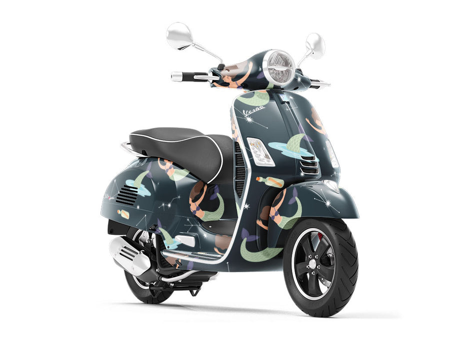 Mystic Constellations Fantasy Vespa Scooter Wrap Film