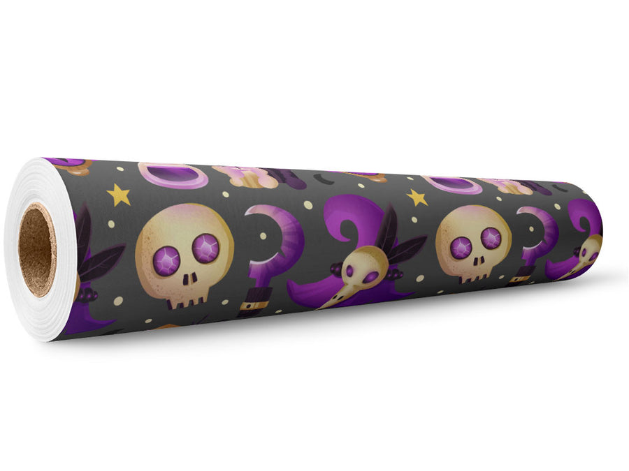 Mystic Eyes Witch Wrap Film Wholesale Roll~Rwraps Series 914 Digitally Printed Vinyl Roll~5