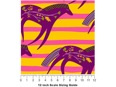 Mystic Gallop Animal Vinyl Film Pattern Size 12 inch Scale~Rwraps Mystic Gallop Animal Sizing Chart~2