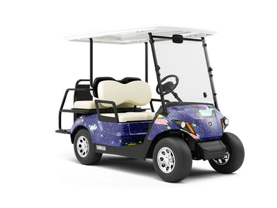 Mystic Godmother Fantasy Wrapped Golf Cart
