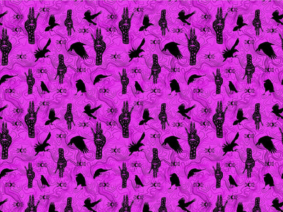 Mystic Palmistry Horror Vinyl Wrap Pattern~Rwraps Series 914 Digitally Printed Vinyl Wrap~0