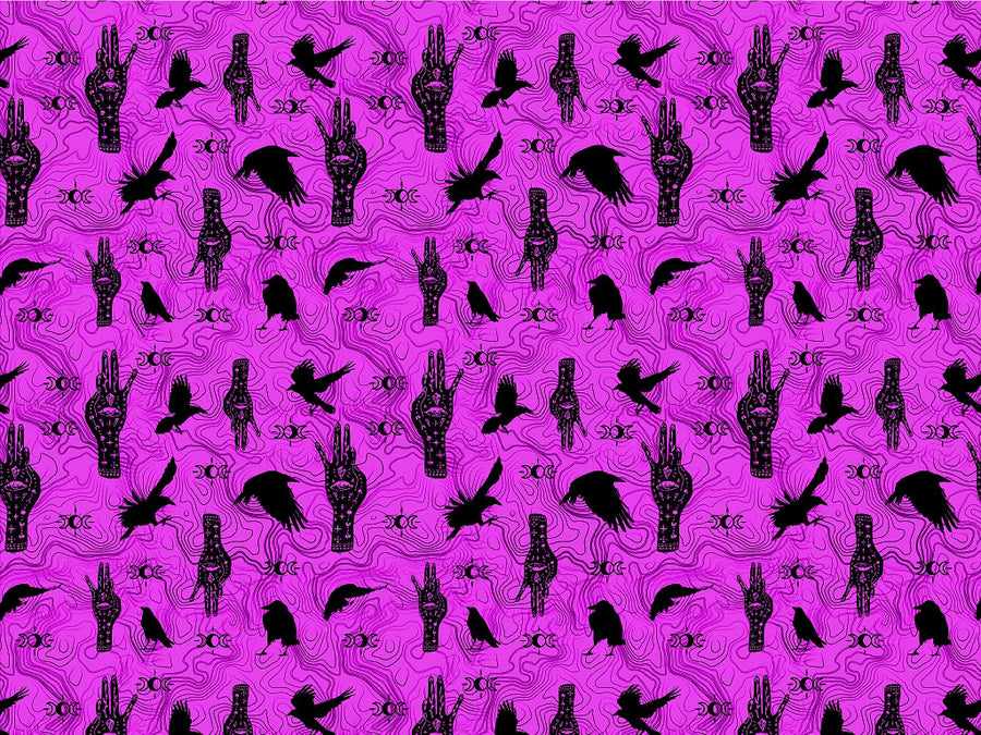 Mystic Palmistry Horror Vinyl Wrap Pattern~Rwraps Series 914 Digitally Printed Vinyl Wrap~0