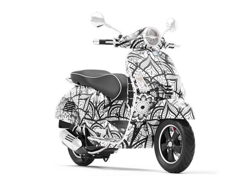 Mystic Petals Mandala Vespa Scooter Wrap Film