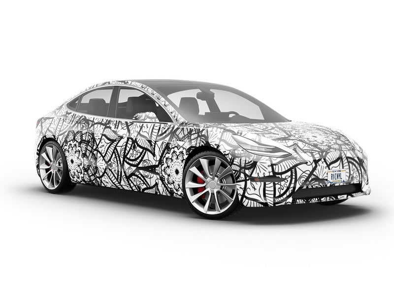 Mystic Petals Mandala Vehicle Vinyl Wrap