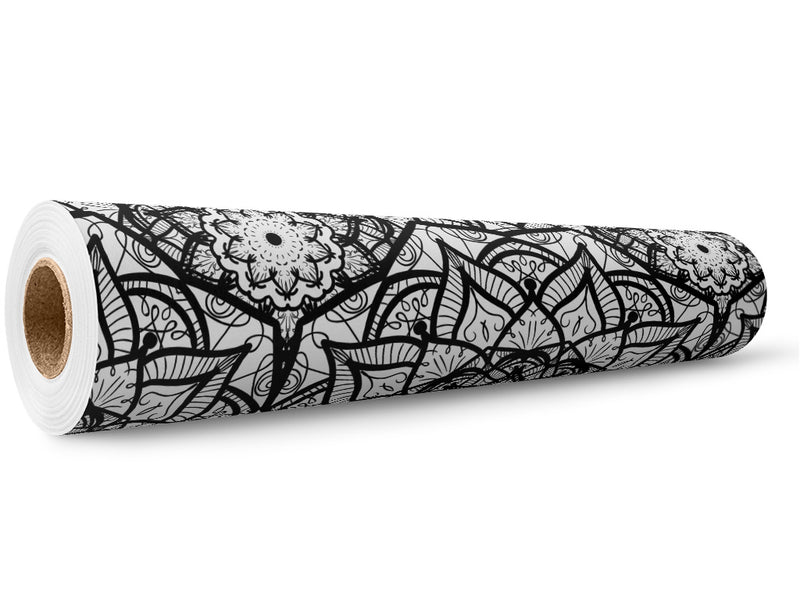 Mystic Petals Mandala Wrap Film Wholesale Roll~Rwraps Series 914 Digitally Printed Vinyl Roll~5