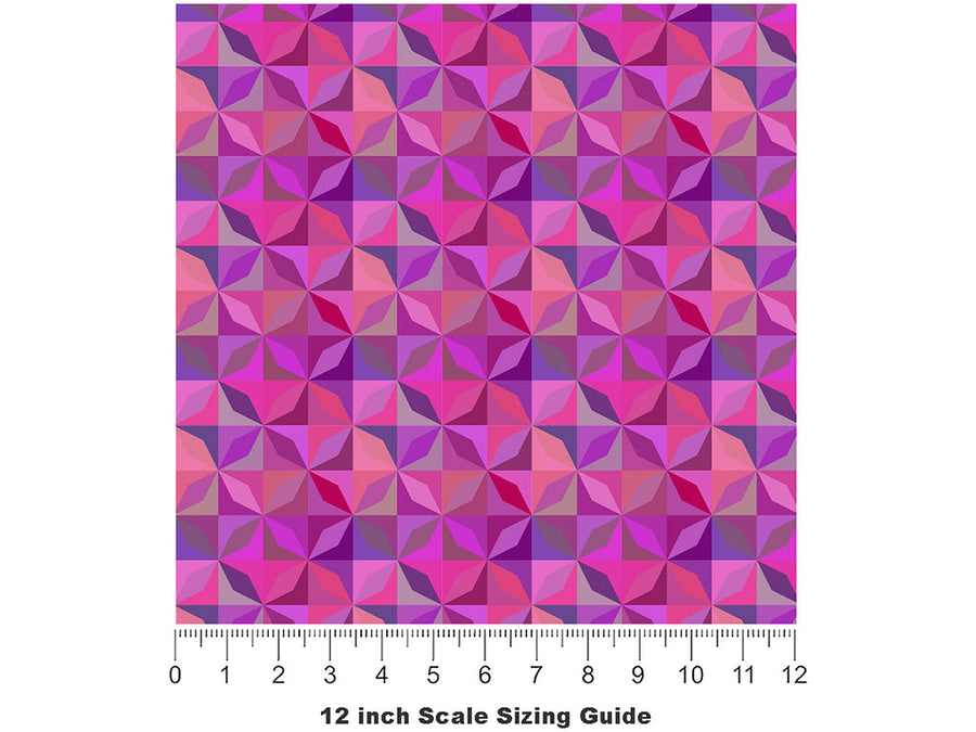 Mystic Sensations Mosaic Vinyl Film Pattern Size 12 inch Scale~Rwraps Mystic Sensations Mosaic Sizing Chart~2
