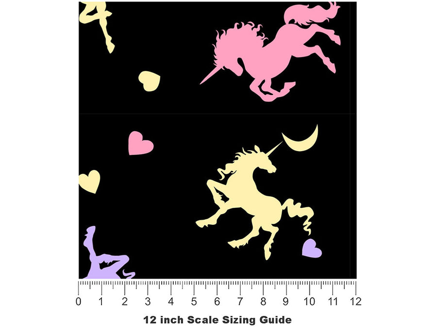 Mythological Shadows Fantasy Vinyl Film Pattern Size 12 inch Scale~Rwraps Mythological Shadows Fantasy Sizing Chart~2