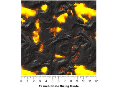 Nasty Glassy Lava Vinyl Film Pattern Size 12 inch Scale~Rwraps Nasty Glassy Lava Sizing Chart~2
