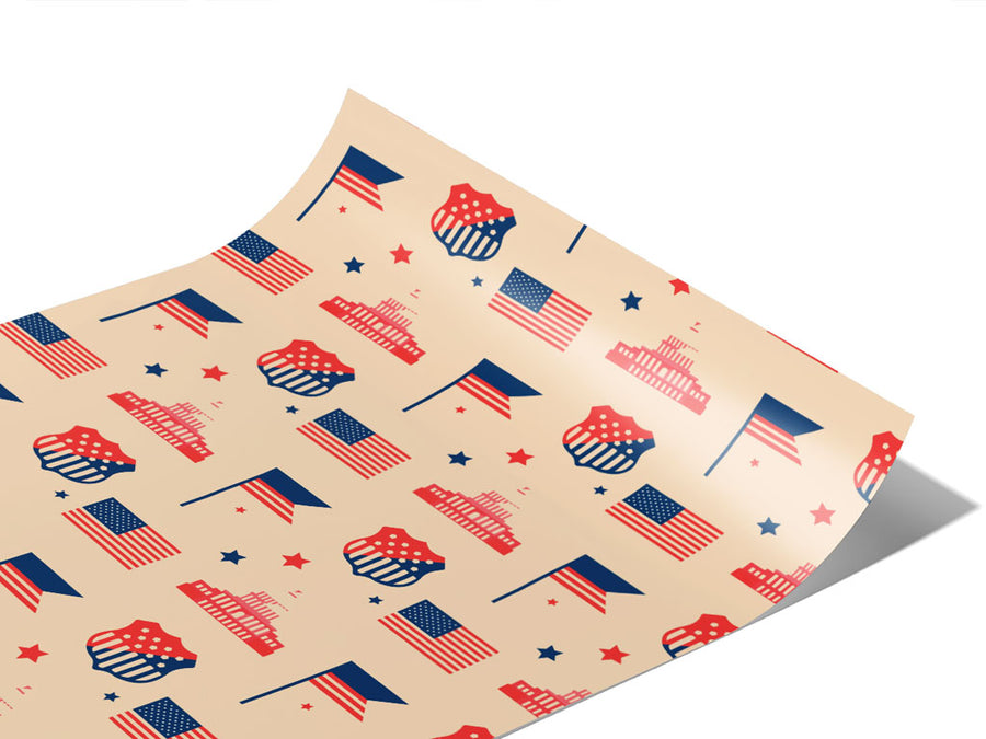 National Capital Americana Vinyl Wraps~Rwraps Series 914 Digitally Printed Vinyl Wrap~1