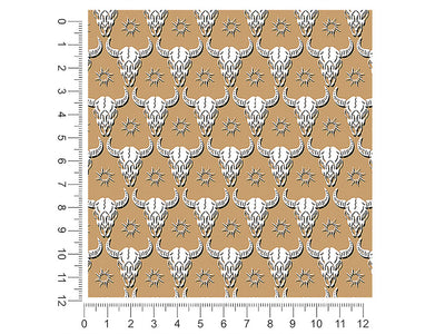 natural buffalo skull and bones 1ft x 1ft Craft Sheets