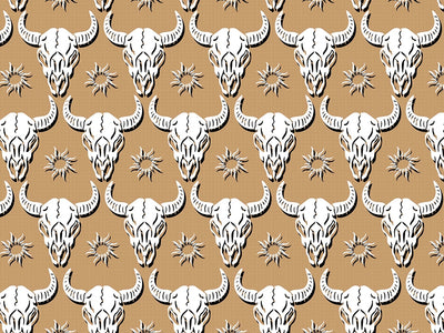 Natural Buffalo Halloween Vinyl Wrap Pattern~Rwraps Series 914 Digitally Printed Vinyl Wrap~0