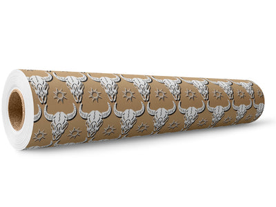 Natural Buffalo Halloween Wrap Film Wholesale Roll~Rwraps Series 914 Digitally Printed Vinyl Roll~5