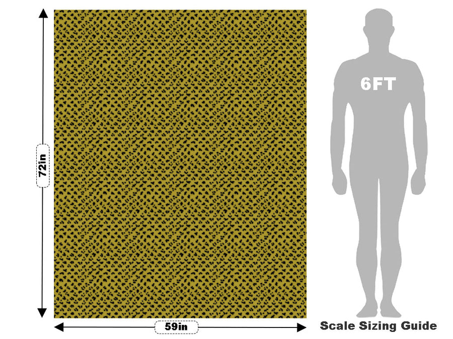 Natural Cheetah Vehicle Wrap Scale~Rwraps Series 914 Natural Cheetah Measurements~2
