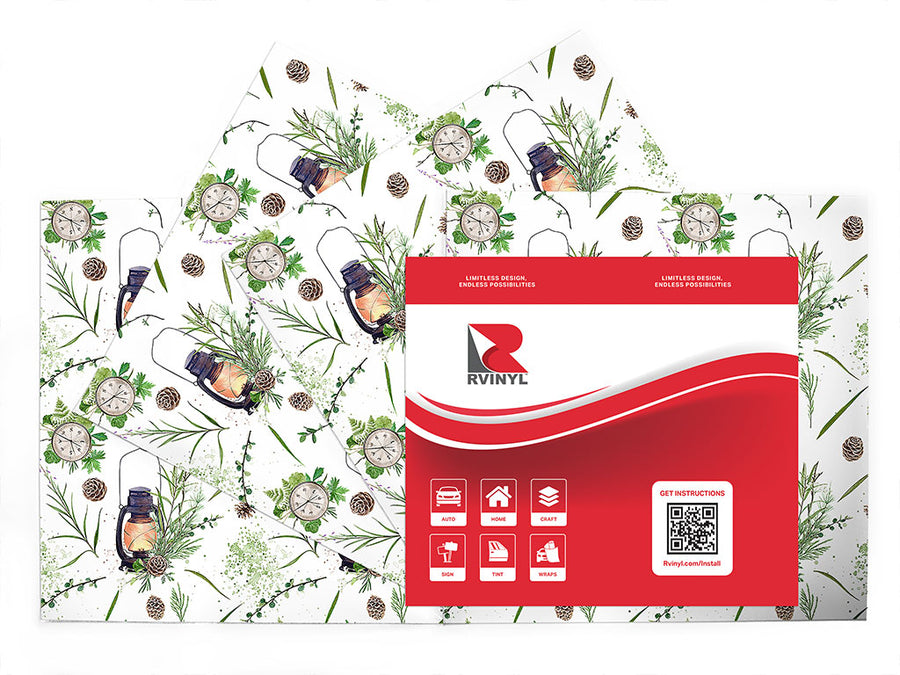 natural glow camping Craft Vinyl Sheet Pack