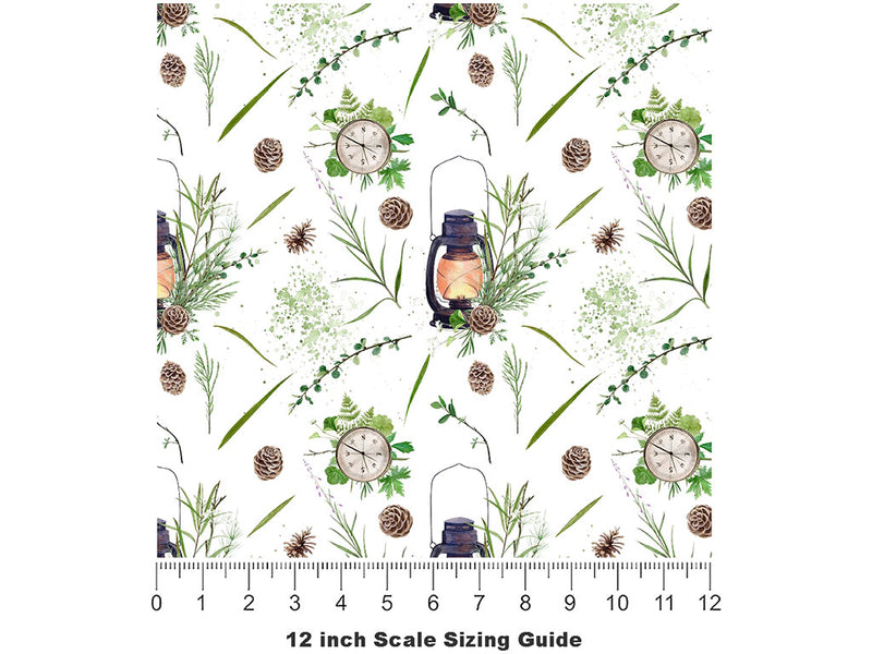 Natural Glow Camping Vinyl Film Pattern Size 12 inch Scale~Rwraps Natural Glow Camping Sizing Chart~2