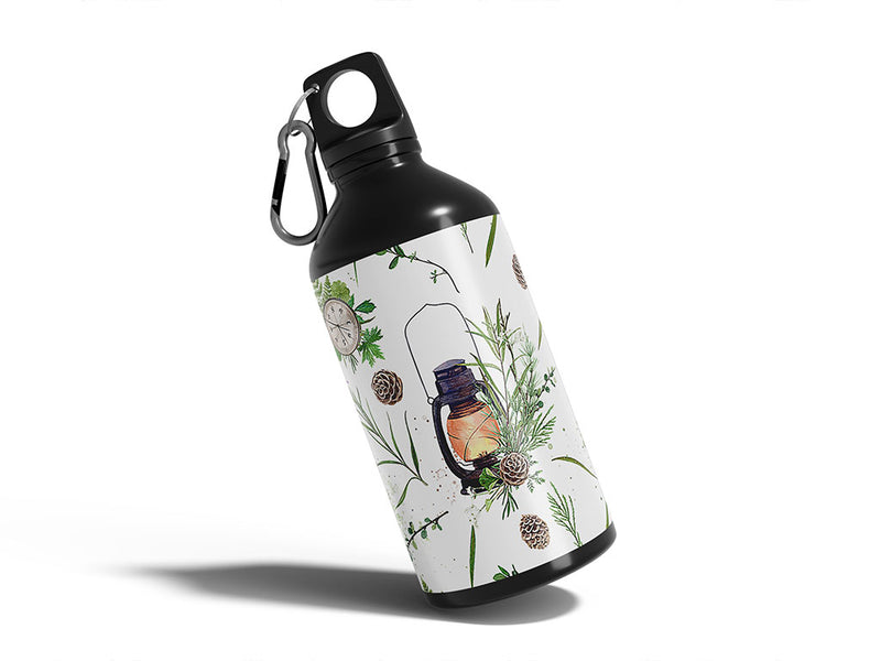 natural glow camping Water Bottle DIY Stickers