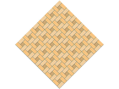 Natural Pinwheels Wooden Parquet Vinyl Wrap Pattern