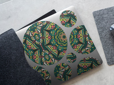 natural power mandala DIY Laptop Stickers