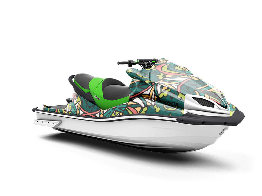 Natural Power Mandala Jet Ski Vinyl Customized Wrap