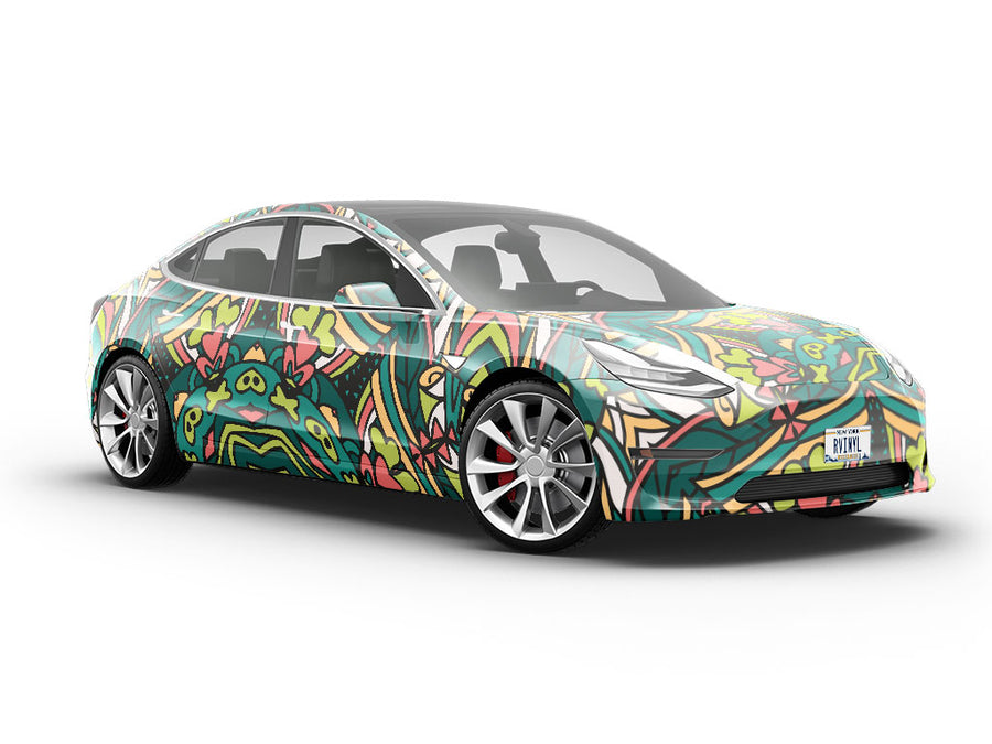 Natural Power Mandala Vehicle Vinyl Wrap