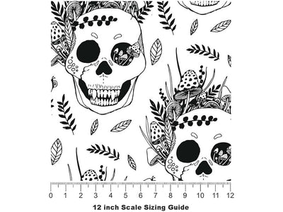 Natural Reclamation Halloween Vinyl Film Pattern Size 12 inch Scale~Rwraps Natural Reclamation Halloween Sizing Chart~2
