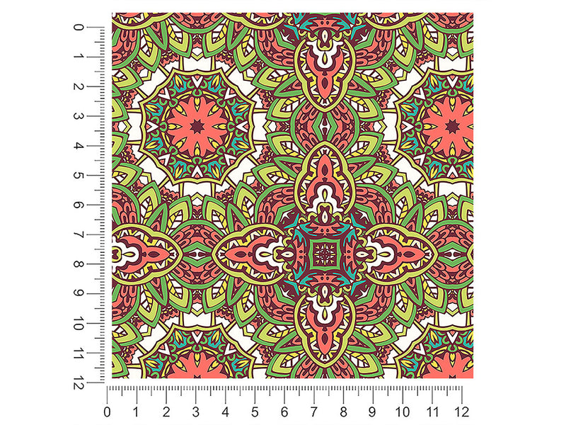 naturalistic leaves mandala 1ft x 1ft Craft Sheets