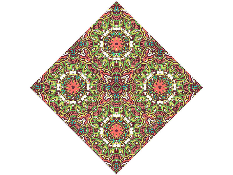 Naturalistic Leaves Mandala Vinyl Wrap Pattern