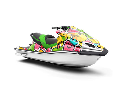 Naturally Sweet Sticker Bomb Jet Ski Vinyl Customized Wrap