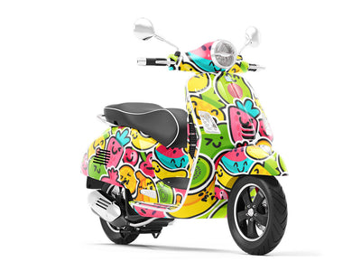 Naturally Sweet Sticker Bomb Vespa Scooter Wrap Film