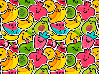 Naturally Sweet Sticker Bomb Vinyl Wrap Pattern~Rwraps Series 914 Digitally Printed Vinyl Wrap~0