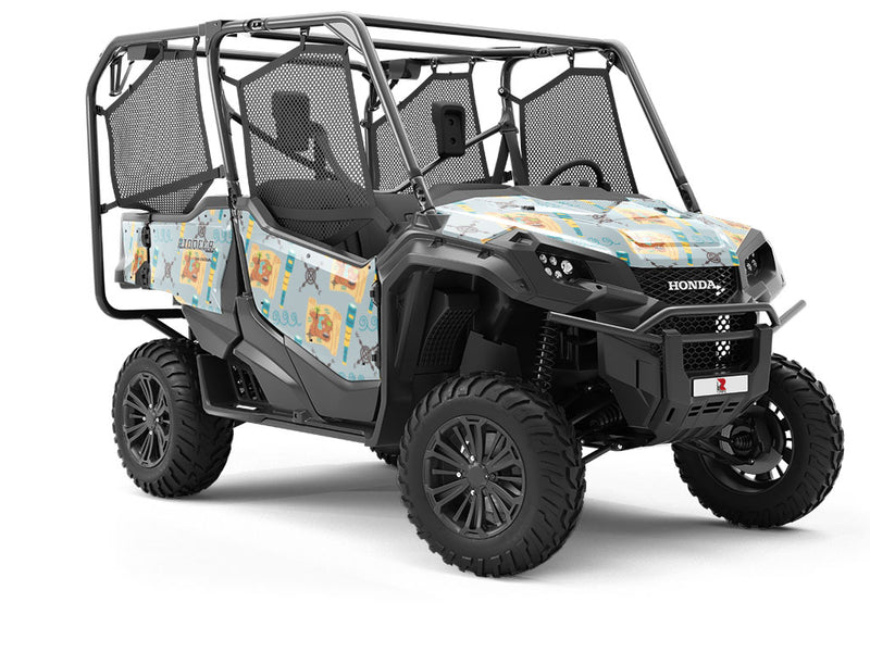 Nautical Navigation Pirate Utility Vehicle Vinyl Wrap