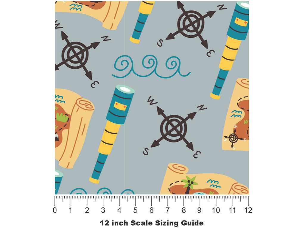 Rwraps™ Nautical Navigation Pirate Vinyl Wrap | Pirate Print Car Wrap ...
