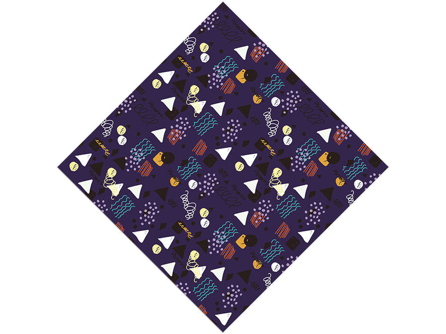 Navy Awoken Abstract Craft Vinyl