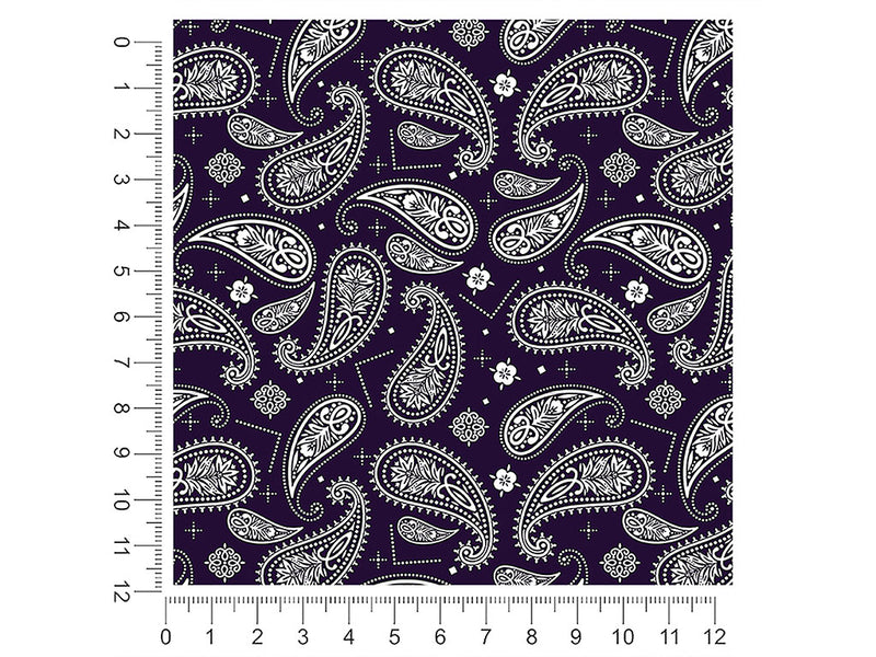 navy blues paisley 1ft x 1ft Craft Sheets