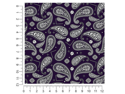 navy blues paisley 1ft x 1ft Craft Sheets