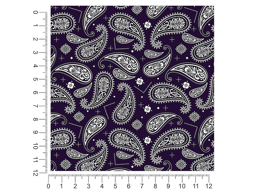 navy blues paisley 1ft x 1ft Craft Sheets