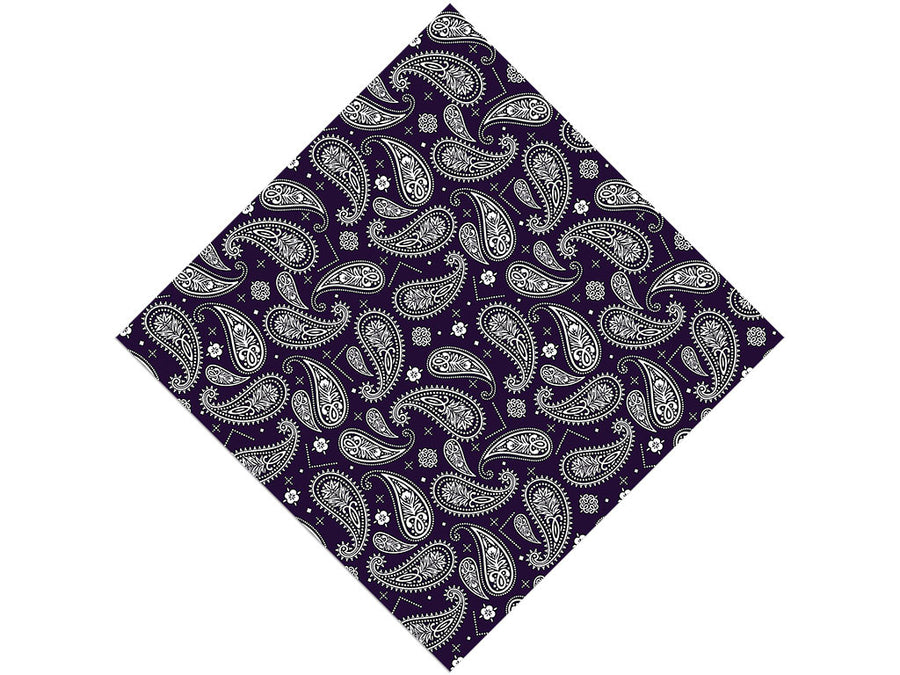 Navy Blues Paisley Vinyl Wrap Pattern
