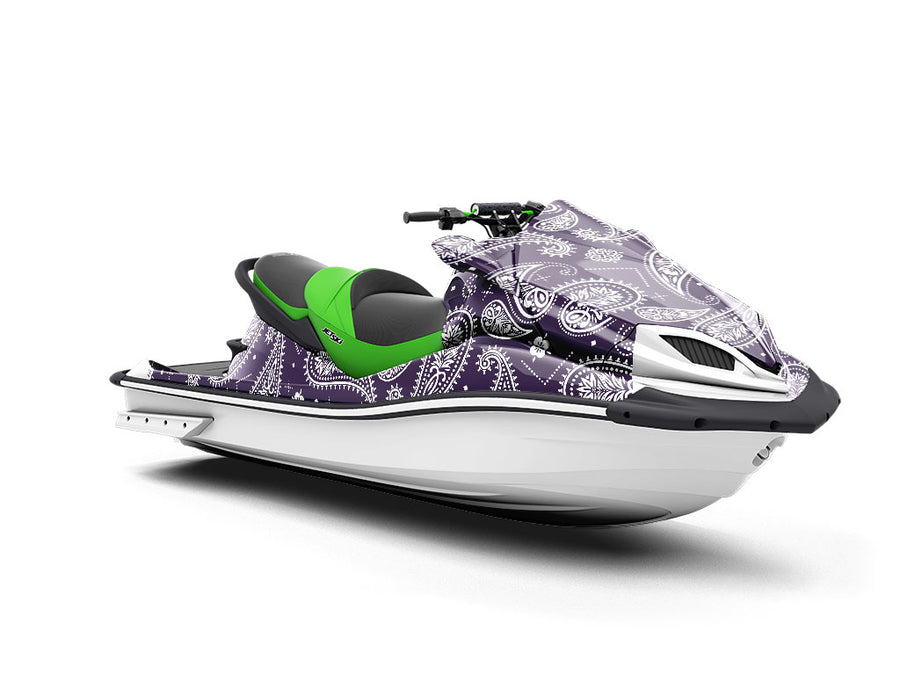 Navy Blues Paisley Jet Ski Vinyl Customized Wrap