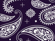 Navy Blues Paisley Vinyl Wrap Pattern~Rwraps Series 914 Digitally Printed Vinyl Wrap~0