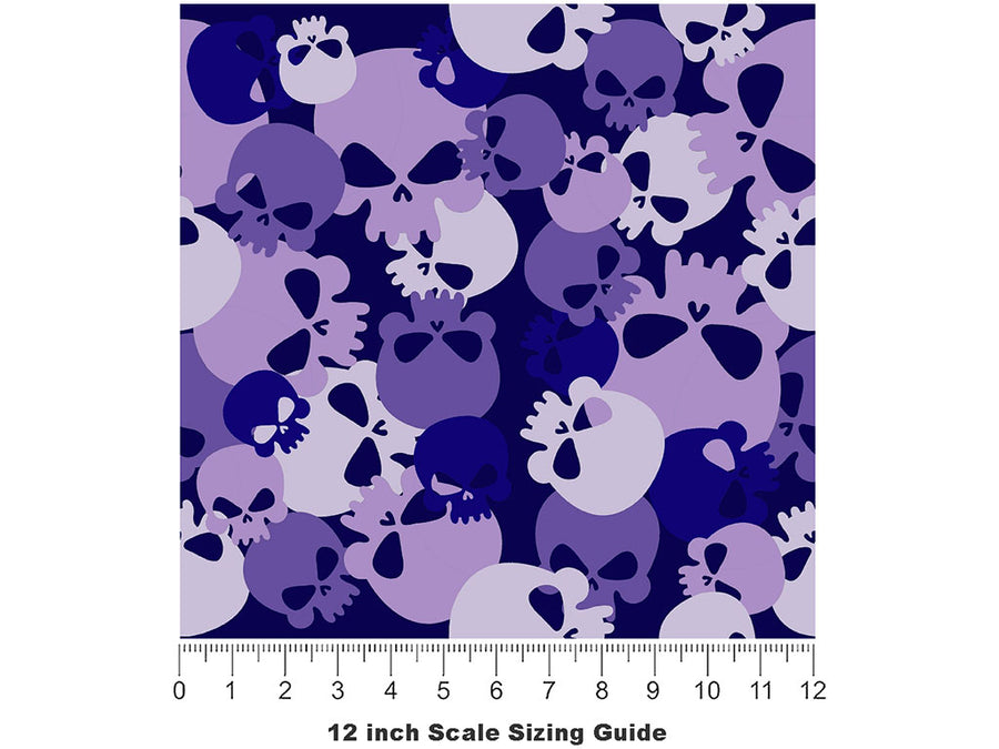Navy Calvaria Halloween Vinyl Film Pattern Size 12 inch Scale~Rwraps Navy Calvaria Halloween Sizing Chart~2