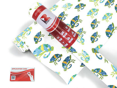 navy chameleons animal Craft Vinyl Roll